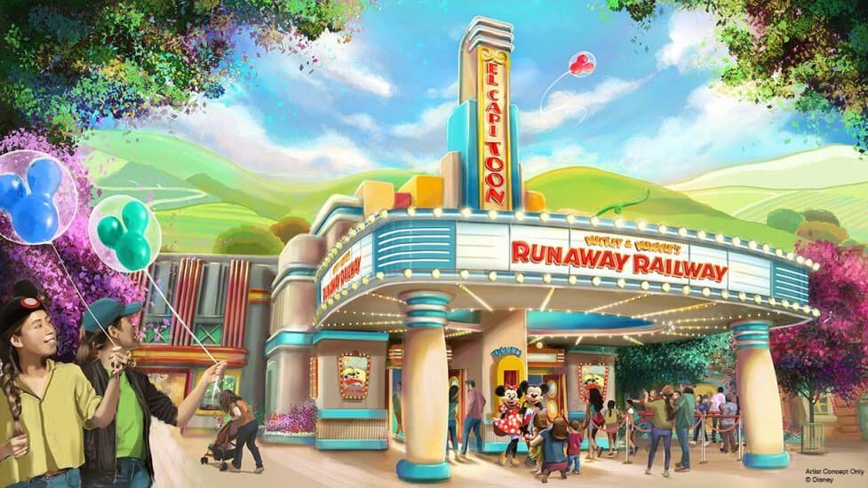 Toontown Mountain Range Demolished for Mickey and Minnie's Runaway